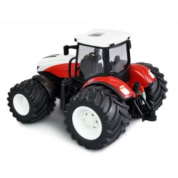 Tracteur RC rouge grosses roues avec remorque et vache 1/24 Korody  K-6644K - 6