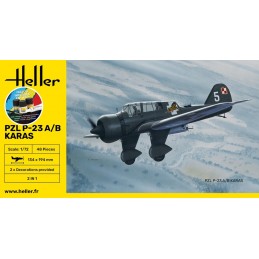 PZL 23 Karas 1/72 Heller aircraft + glue and paints Heller HEL-56247 - 2
