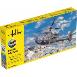 SA 342 Gazelle 1/48 Heller + glue and paints Heller HEL-56486 - 1