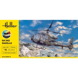 SA 342 Gazelle 1/48 Heller + colle et peintures Heller HEL-56486 - 2