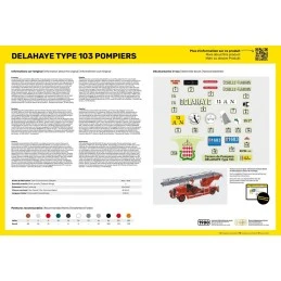 Camion Pompiers Delahaye Type 103 1/24 Heller Heller HEL-80780 - 4