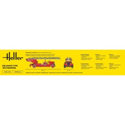 Camion Pompiers Delahaye Type 103 1/24 Heller Heller HEL-80780 - 5