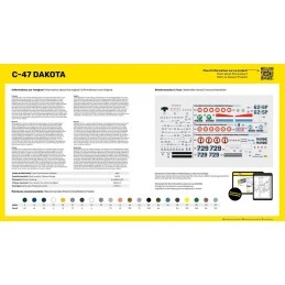 C-47 Dakota 1/72 Heller aircraft + glue and paints Heller HEL-35372 - 2