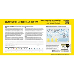 Ecureuil H125 (AS 350 B3) Air Zermatt 1/48 Heller + colle et peintures Heller HEL-56490 - 2