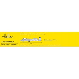 A-10 Thunderbolt II 1/144 Heller + glue and paints Heller HEL-56912 - 4