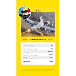 A-10 Thunderbolt II 1/144 Heller + glue and paints Heller HEL-56912 - 5
