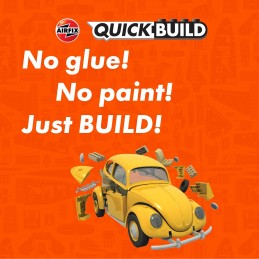 Volkswagen Beetle Coccinelle Jaune - Quick Build Airfix Airfix J6023 - 4