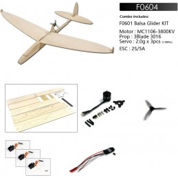 Sparrow Glider 620mm Balsa Kit DW Hobby DW Hobby - Dancing Wings Hobby F0604 - 1