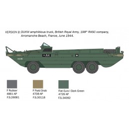 DUKW 2 1/2 ton GMC amphibious 1/72 Italeri vehicle Italeri I7022 - 5