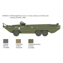 Véhicule DUKW 2 1/2 ton GMC amphibie 1/72 Italeri Italeri I7022 - 7