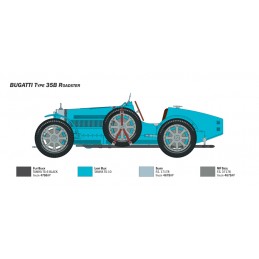 Bugatti 35B Roadster 1/12 Italeri Italeri I4713 - 7