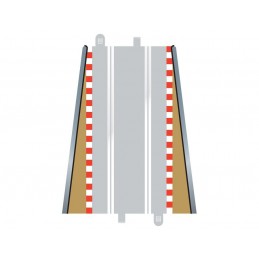 End of Straight Curbs 350mm (x2) 1/32 Scalextric Circuit Scalextric C8233 - 1