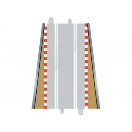 Fin de Bordures droites 350mm (x2) circuit 1/32 Scalextric Scalextric C8233 - 1