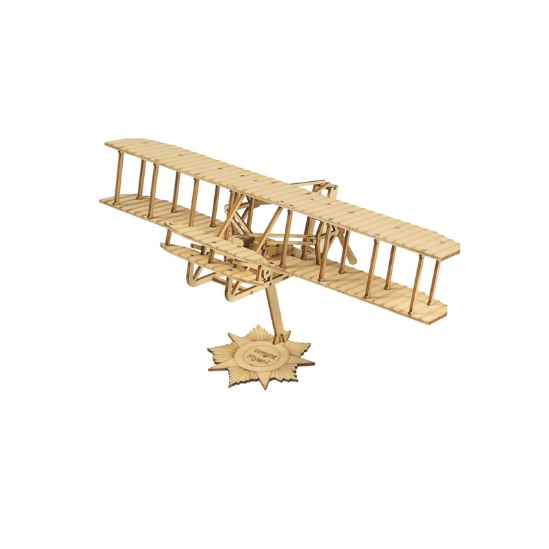 Mini Wright Flyer-I 1/62 Wood Laser Cutter, DW Hobby Static Model DW Hobby - Dancing Wings Hobby VC09 - 1