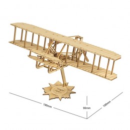 Mini Wright Flyer-I 1/62 Wood Laser Cutter, DW Hobby Static Model DW Hobby - Dancing Wings Hobby VC09 - 2