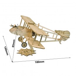 Mini Airco DH.2 1/45 Wood Laser Cutter, Static Model DW Hobby DW Hobby - Dancing Wings Hobby VC07 - 2