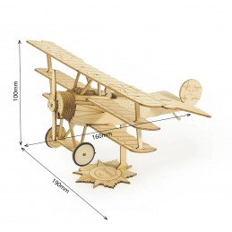 Mini Fokker Dr1 1/38 découpe laser bois, modèle statique DW Hobby DW Hobby - Dancing Wings Hobby VC05 - 3