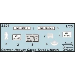 Camion Allemand L4500 A 1/35 Zvezda Zvezda Z3596 - 2