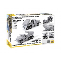 BM-21 GRAD 1/72 Zvezda Rocket Launcher Truck Zvezda Z5051 - 2