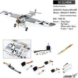 Fokker-E 1.58m 1/6 S24 Kit ARF PNP balsa DW Hobby DW Hobby - Dancing Wings Hobby SCG2404 - 1