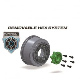 SC-Rocket Tires + Black Stick Rims 1/10 (x2) Louise RC Louise RC L-T3154SBTR - 5