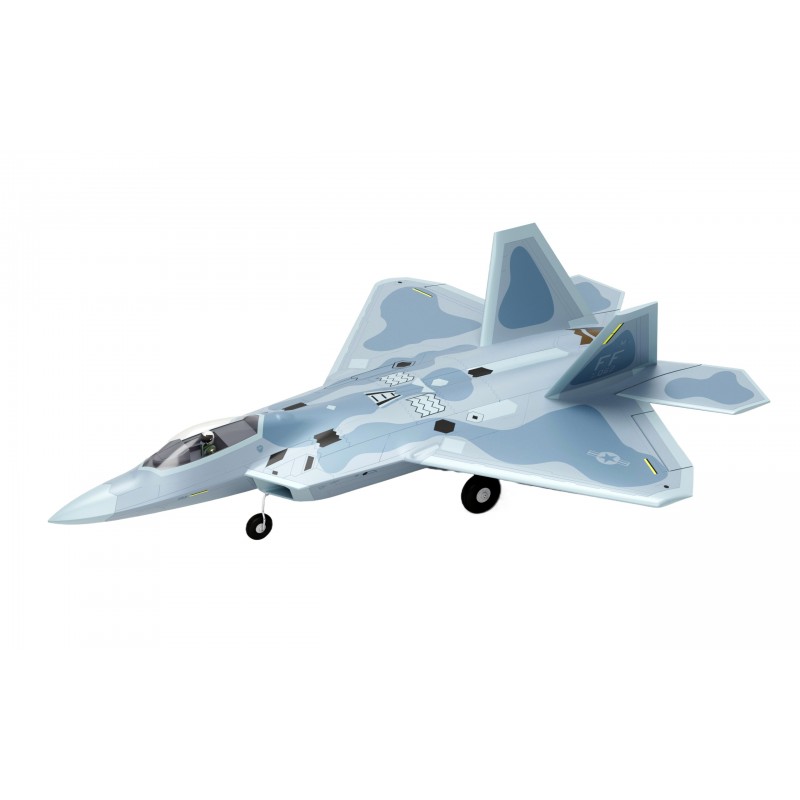 Jet EDF F-22 Raptor Bi-Turbine 40mm env. 702mm PNP XFly  XF117P - 1