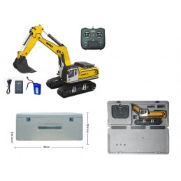 Full metal RC excavator 23hp 1/14 - HuiNa 1599 HuiNa Toys CY1599 - 4