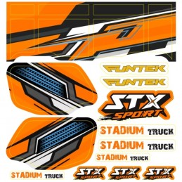 Funtek STX Sport Orange Sticker Sheet Funtek FTK-21060 - 1