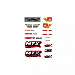 Planche de Stickers Rouge MTX Sport Funtek Funtek FTK-21056 - 1