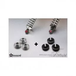 Amortisseurs Team ZERO noirs 94mm soft (4) Gmade Gmade GM20404 - 4