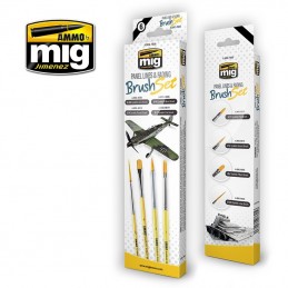 Set of 4 Ammo Bleach Brushes AMMO - MIG Jimenez A.MIG-7605 - 1