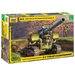 Soviet 203mm Howitzer M1931 B-4, Stalin's Hammer, 1/35 Zvezda Zvezda Z3704 - 1