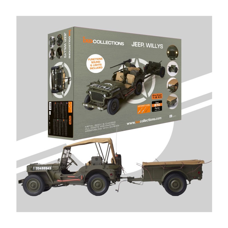 Jeep Willys et accessoires 1/8 - IXO IXO Models IXC.JPW.FK - 1