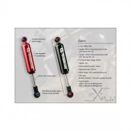 Amortisseurs G-Transition noirs 90mm (4) Gmade Gmade GM20604 - 2