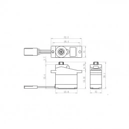 Servo micro SH-0350+ 12.3g, 2.6kg.cm, 0.16s/60° Savox Savox SH-0350+ - 4