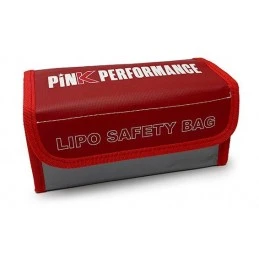 Block Fire Resistant LiPo Protection Bag - L (200x90x90mm) Pink Performance Pink Performance PP0-LB001L - 1