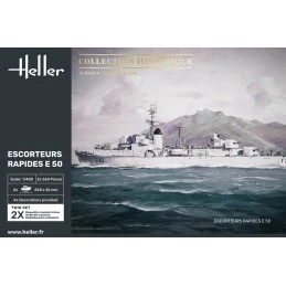 Bateaux Set de 2 Escorteurs Rapides E 50 Collection Historique 1/400 Heller Heller HEL-81093 - 2