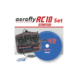 Simulateur Aerofly RC10 Starter + Télécommande USB Ikarus Ikarus IK3092051 - 1