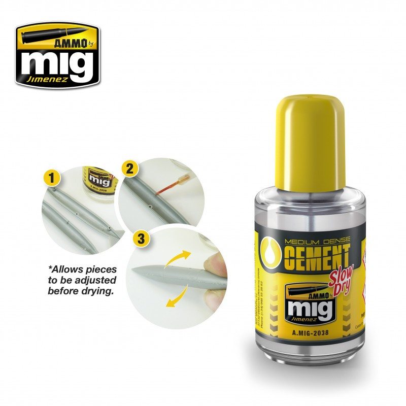 Polyester Medium Cement Glue (30ml) Mig AMMO - MIG Jimenez A.MIG-2038 - 1