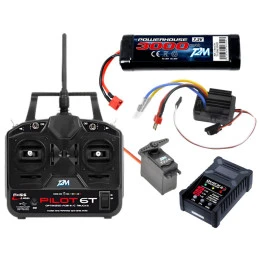 Radio Pilot 6T Standard Truck Pack + Inverter + Charger + Nimh Battery + T2M Servo T2M T3425C - 1