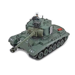 Char RC USA M26 Pershing "Snow Leopard" Vert 1/18 RTR Brother Tank  BT-814 - 1