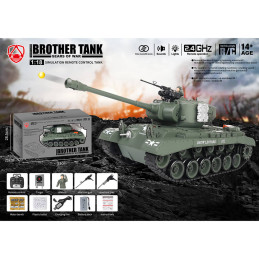 RC Tank USA M26 Pershing "Snow Leopard" Green 1/18 RTR Brother Tank  BT-814 - 14
