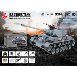 German Panther III Grey 1/18 RTR Brother Tank RC Tank  BT-827 - 3