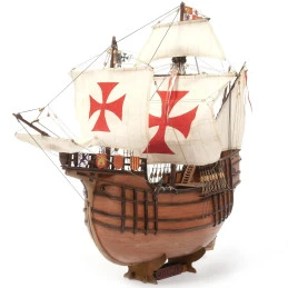 Santa Maria boat 1/50 Ochre wood construction kit OcCre 12010 - 4