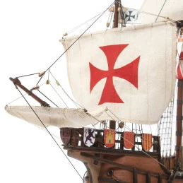 Santa Maria boat 1/50 Ochre wood construction kit OcCre 12010 - 5