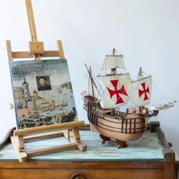Santa Maria boat 1/50 Ochre wood construction kit OcCre 12010 - 9