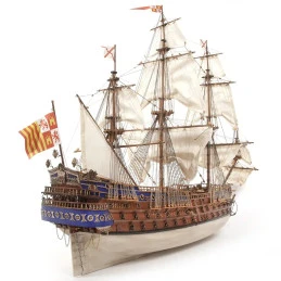 Boat San Felipe 1/86 Ochre wood construction kit OcCre 15002 - 3
