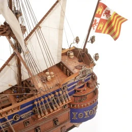 Boat San Felipe 1/86 Ochre wood construction kit OcCre 15002 - 6