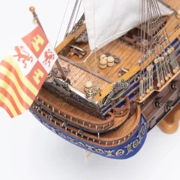 Boat San Felipe 1/86 Ochre wood construction kit OcCre 15002 - 7