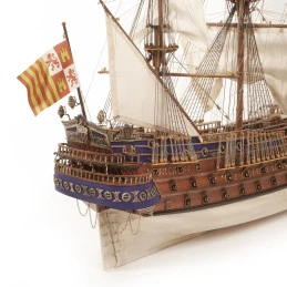 Boat San Felipe 1/86 Ochre wood construction kit OcCre 15002 - 8